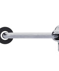 Side view of Spring Loaded Surface Mount Handle in steel with padded rubber grip for heavy-duty lifting, supports up to 500 lbs.