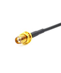 Close-up of F female connector for Two Pack Magnetic Car Antenna For UV-5R UV-82 UV-9R Walkie Talkie 144 MHz and 430 MHz Band