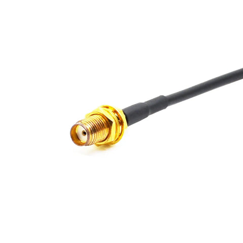 Close-up of F female connector for Two Pack Magnetic Car Antenna For UV-5R UV-82 UV-9R Walkie Talkie 144 MHz and 430 MHz Band
