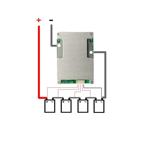 Solid 4S 12V LiFePO4 Battery Protection Board With Balanced Charging Slings Up To 800A Surges Like A Boss for wiring connections.