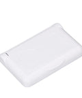 Badass Weatherproof Outlet With Cover 15 Amp 125 Volt Outdoor Electrical Receptacle with durable snap latch, white casing.