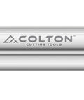 Colton Cutting Tools branding on Carbide End Mill Four Flute Stub With Radius Of Three Hundredths Of An Inch CCT One Coated