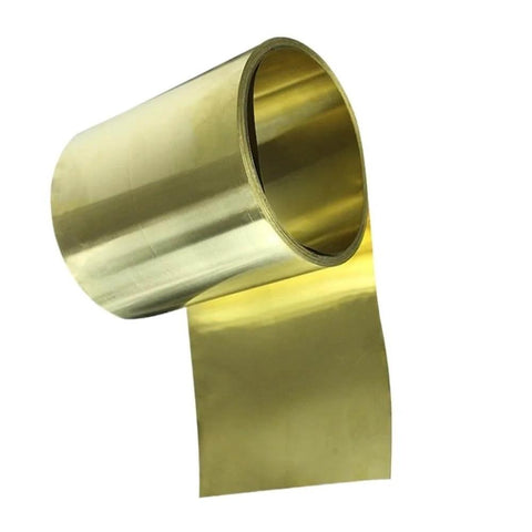 Thin Brass Foil Strip 0.1 Mm Thick, High Purity Brass Sheet for EM Shielding, Flexible and Fatigue Resistant Metal Roll