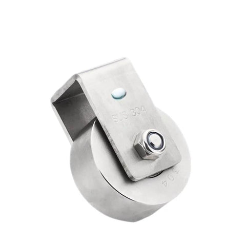 Heavy Duty Sliding Door Roller Kit With Track Pulley For Shower Doors, Stainless Steel Wheel, Quiet Glide, Durable, 1 Piece, Color B3