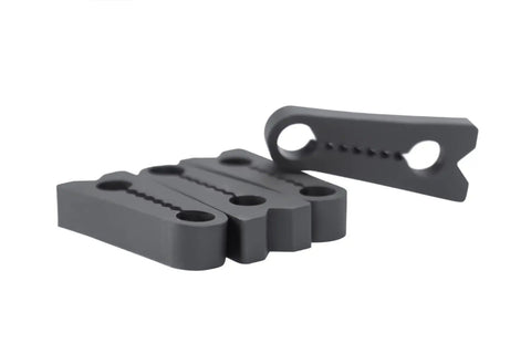 Universal Vehicle Door Buffers Knock Back The Heavy Slam With Chunky Silicone Shock Absorbers. Set of four gray silicone pads.