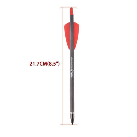 7.5 Inch R9 Crossbow Bolts Carbon Arrows With 2 Inch Red Vanes And 100 Grain Tips For Hunting Target Practice And Small Game Shooting