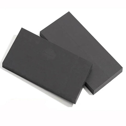 Black PEEK Board And Round Rod Kit For Heavy Duty Projects Anti Static Fiber Reinforced Polyether Ether Ketone Includes 30x500mm Board