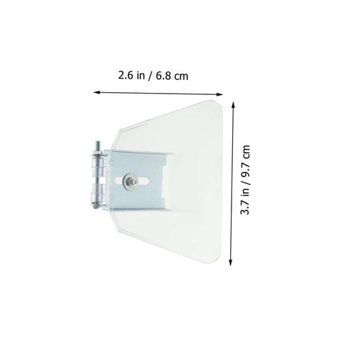 Two Pack Bench Grinder Shield Eye Protector dimensions for Pro Grade Heavy Duty Stainless Steel And ABS Guard Attachment