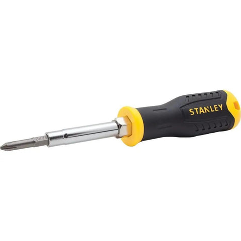 6 Way Screwdriver Set With Space Saving Design And Chrome Plated Bar For Corrosion Resistance Ergonomic Handle For Comfort And Reduced Strain