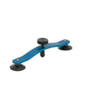 Side view of Crack Jack Windshield Repair Tool For Long Cracks Durable Auto Glass Quick Fix For Chips And Cracks in blue with suction cups.