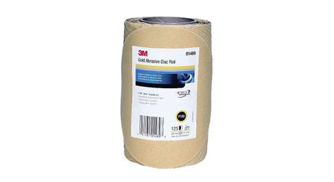 Stikit Gold Disc Roll 236U P180 Grit 8 Inch Adhesive Backed Sanding Discs 125 Per Roll Pro Grade Fast Cut longer life