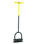 Manual Lawn Aerator Tool With T Handle And Stainless Steel Spikes For Deep Soil Loosening In Garden Lawn Flower Beds And Patios, 99x24cm.