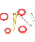 Premium Carburetor Repair Kit For 2Stroke Outboard Engine Fit 9.9HP And 15HP Models Ensures Rock Solid Performance And Smooth Operation With Durable Build Quality Suitable For Daily Marine Use In Any Garage Setting, brass jet with red seals