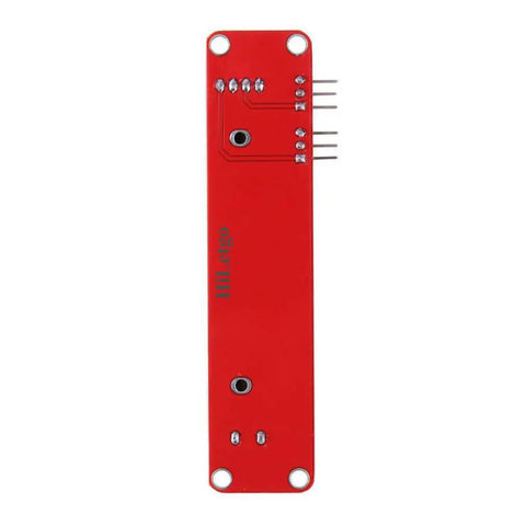 Back view of Five Pack 10K Logarithmic Slide Potentiometer Module With Dual Output For Arduino AVR Electronic Block