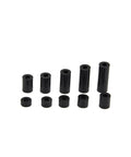 Durable Nylon Round Spacers And Black ABS Washers Assortment Kit For Electrical Screws Switch Receptacle 10-piece set