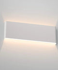 Matte White Up And Down LED Vanity Light For Bathroom Wall Mount 15.75 Inch Modern Fixture Warm 3000K Glow