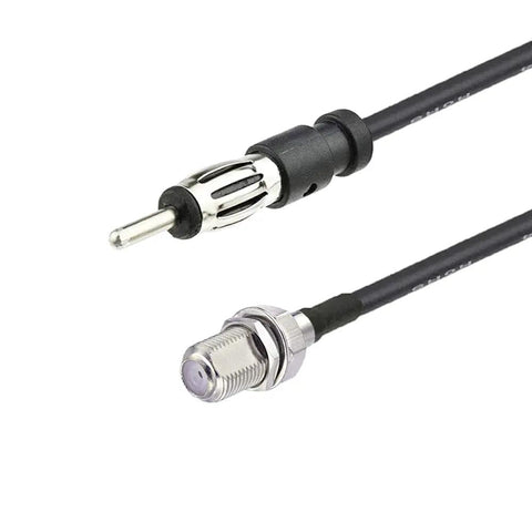F To AM FM Adapter RG174 Coax Cable 12 Inch Pigtail Jumper For Radio Antenna RF Coaxial Cable Male To Female Connector