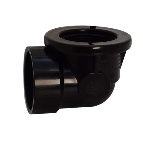 Dang Tight Fit Tip Toe Bathtub Drain Plug For SCH 40 Abs Lines With Two Hole Elbows And Sweet Satin Nickel Trim Featuring Ada Compliant Push Open Close Mechanism For No Stress Home Upgrades ABS two hole elbow fitting for bathtub drain installation