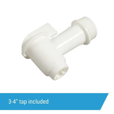 3-4" tap accessory included with Road Ready Heavy Duty Portable Hand Washing Station featuring a durable design.