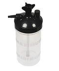 Leak Proof Oxygen Bubble Humidifier Bottle With Multi Thread Lid And 500 Ml Translucent Jar No Aluminum Fittings Audible 6 Psi Back Pressure Alarm Durable Bubble Humidifier For Respiratory Therapy And Patient Humidification On The Go.