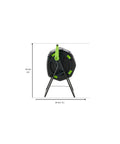 Front view of 48 Gallon Dual Compartment Compost Tumbler With No-Fuss Turn And Continuous Cycle, 42-inch height, 25-inch width.