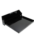 Fold Out Work Station Tray Cabinet For Garage And Trailer 16x14 Inch Tray Aluminum Powder Coated Black Made In USA Gear Up Portable