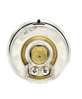Back view of PIC Gauges glycerine-filled pressure gauge, stainless steel case, brass internals, 2-inch dial, 1/4-inch NPT