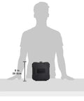 Black case for Workhorse Titanium Coated Drill Bit Set With Cr V Bits And Quick Change Adapter, 8-inch size, silhouette background.