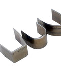 Close-up of Leather Craft End Punch Cutter Kit With 18 Sizes And Three End Types Round Pointed Square For Belt Ends And Wallet Corners DIY Tool.