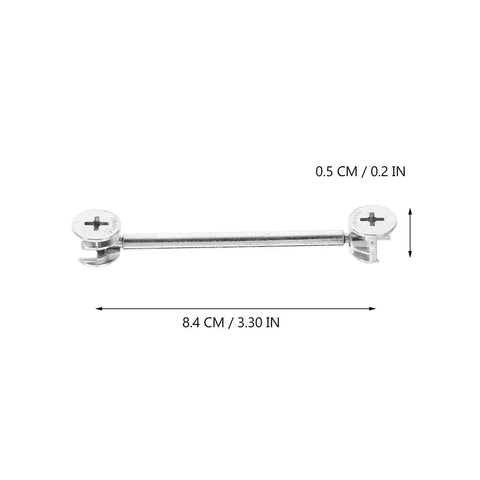 Twenty Sets Heavy Duty Furniture Connector Kit With Cam Fittings Dowel Pins And Iron And Zinc Alloy Fasteners For Office Cabinets And Home Furniture Repairs Easy To Carry And Store, 8.4cm