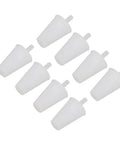 20 Pack High Temp Silicone Tapered Plugs For Electroplating Anodizing And Paint Jobs To Protect Your Holes From Drips, Rust And Messy Sprays That Ruin Parts Fast Without Bending Or Melting. White silicone tapered plugs, 20 pack