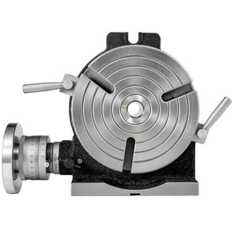 8 Inch Horizontal and Vertical Rotary Table for Milling Machines with 3 Slots MT 3 Compatible, showing round table surface