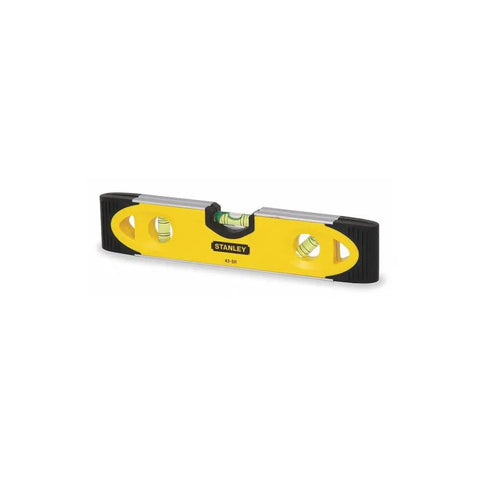 Magnetic Torpedo Level With Shock Resistant Build Durable Bi Material Body Integrated Pipe Groove For Curved Surfaces