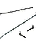 Heavy Duty Tie Rod End Drag Link Set Of 4 For Ram 1500 2500 4x4 Front Inner And Outer LH RH Replacement Kit For Dodge Trucks With OE Quality And Easy Install For Strong Steering, 4-piece black steel steering linkage set