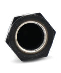 Close-up of a hexagonal nut for the Headache Free Push Button Resettable Circuit Breaker With Slick Quick Connect Terminals.