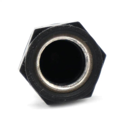 Close-up of a hexagonal nut for the Headache Free Push Button Resettable Circuit Breaker With Slick Quick Connect Terminals.