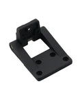 Rotating Hinge Distribution Box for Industrial Electrical Automation Cabinets - Black Zinc Alloy, Heavy Duty Door Hardware, close-up