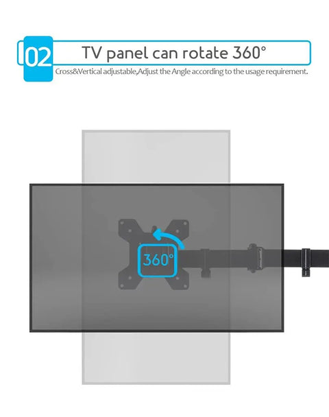 Heavy Duty Quad Arm Desk Mount For Multiple Flat Screens Rock Solid Monitor Bracket With No Sweat Tilt Swivel Clean Desk Vibe Killer Pro Rig 17 To 32 Inch Vesa Compatible adjustable monitor bracket with 360° rotation.