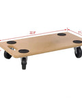 Beefy Heavy Duty Wood Furniture Mover Dolly With Wheels And Non Slip Pads 500 LB Capacity Portable Platform For Couch Piano Refrigerator Appliances And Other Heavy Items, 22.8 x 11.2 x 4.3 in