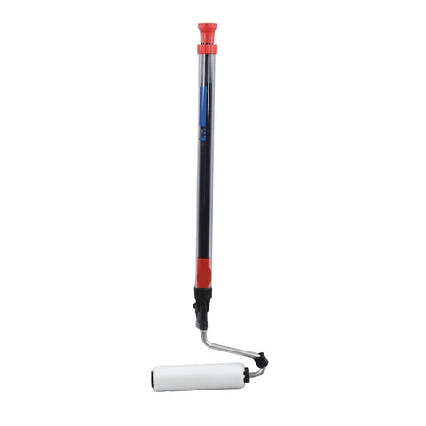 Top Rated Semi Self Priming Paint Roller For House Walls And Ceilings And Multifunctional Indoor Outdoor Brush With Zero Fuss Cleanup And Super Smooth Rollout For Weekend Projects, featuring a long handle and white roller.