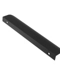 Matte Black Finger Edge Cabinet Pulls Concealed Handle 7.8 Inch 200mm Aluminum Alloy Durable Dope Pulls 2 Pack With Screws For A Modern Kitchen And Bath Cabinet Hardware, close-up view.
