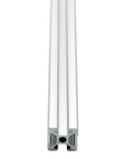 Get These Badass 15X15mm Aluminum T-Slot Rails Perfect For Your 3D Printer Builds Or Custom Camera Sliders With A Smooth Mill Finish Ready For Any Project You Gonna Build Today, front view showing smooth finish.
