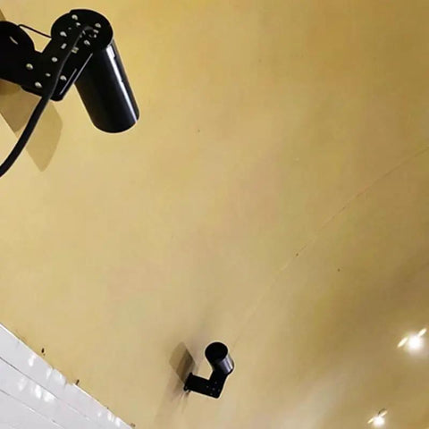 Hella Precise Wall Mounted Tunnel Visibility Co Detector Killer Smoke Density Sensor With Six Meter Optical Path mounted on ceiling.