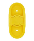 Yellow plastic wall hook for securing items, ideal for use with BSTiltion Magnetic Stud Finder for Wall Mounting Projects.
