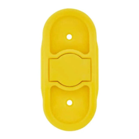 Yellow plastic wall hook for securing items, ideal for use with BSTiltion Magnetic Stud Finder for Wall Mounting Projects.