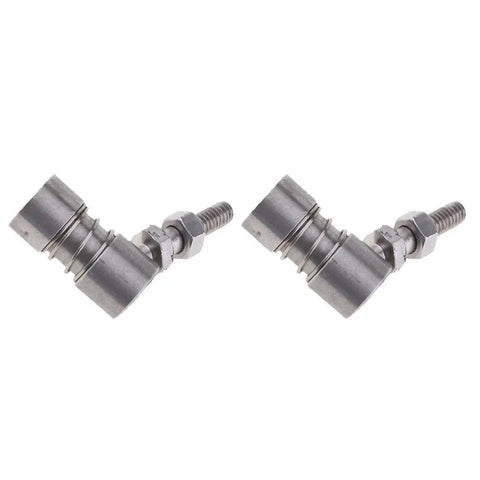 Boat Throttle Ball Joint Quarter Inch Six Millimeter Linkage End Set Of Two 304 Stainless Steel Marine Steering And Control Hardware Durable Corrosion Resistant For Outboard And Inboard Boats, two stainless ball joints