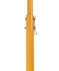 Heavy Duty Machinery Skates Built Tough For Seamless Warehouse Equipment Transport handle, yellow metallic with pull guidance.