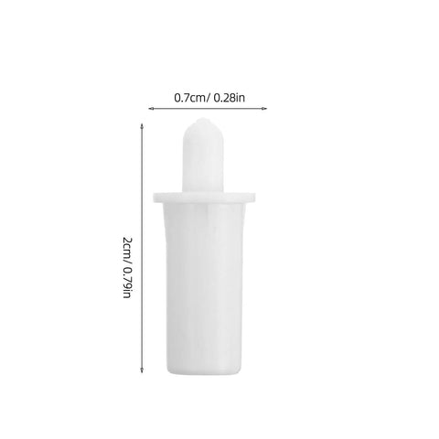 Killer Quality 50 Pack Shutter Repair Pins Spring Loaded Plantation Shutter Fasteners For Window Blind Slat Clips, white 20mm x 7mm clip.