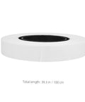 Heavy Duty Cash Strapping Tape Roll For Banknote Bundling And Shipping, side view of white tape, 1 inch width