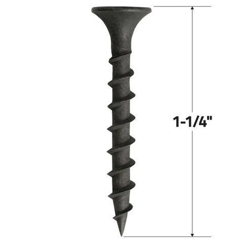 Handyman Ready Number 6 By 1 Inch 4 Phillips Bugle Head Drywall Screws With Matte Black Phosphate Coating for wallboard